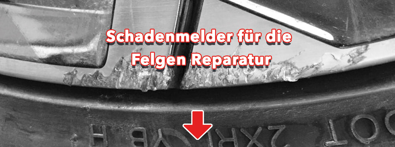 Schadenmelder für die Felgenreparatur